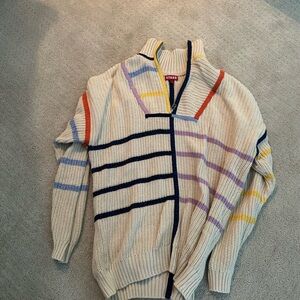 STAUD Multicolor Knit Cardigan